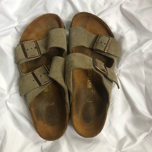 Listing again  - Birkenstocks Taupe Suede size 37